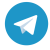 Telegram значок на блакитному тлі у формі колу.
